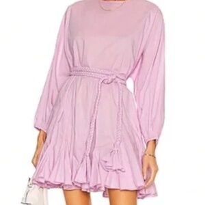 RHODE Ella Braided Belt Mini Dress in Purple Haze (S)
